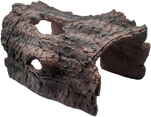 Hoeine Faux Log Cave Shelter for Koi Pond Protection