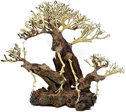Handcrafted Natural Bonsai Driftwood Tree Aquarium Accent