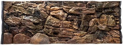 WYSKONT 3D Lesbos Brown Backdrop for 150x60cm Tanks