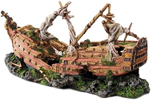 Aqua Della Detailed Galleon Shipwreck Ornament 73cm Size