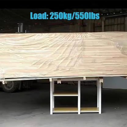 Rolling Multi-Tank Stand with Wheels and Storage Shelves