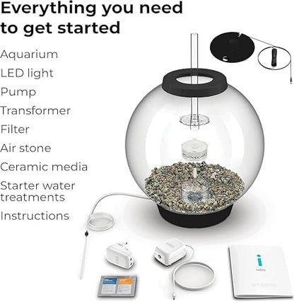 Classic 60 Black LED Acrylic Aquarium Set